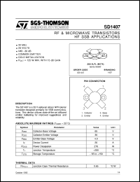 Click here to download SD1407 Datasheet