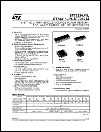 Click here to download ST72314N4 Datasheet