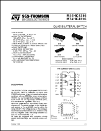 Click here to download M74HC4316 Datasheet