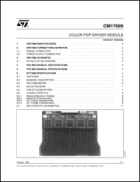 Click here to download CM17699 Datasheet