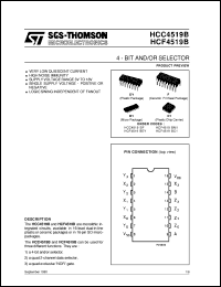 Click here to download HCF4519B Datasheet