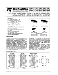 Click here to download M74HC7645 Datasheet