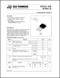 Click here to download BTB41-700B Datasheet