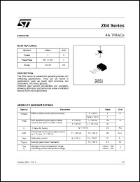 Click here to download Z0409NF0AA2 Datasheet