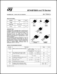 Click here to download BTA08-600SWRG Datasheet