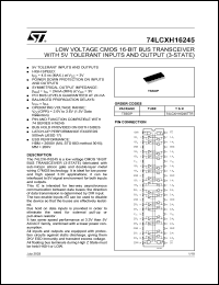 Click here to download 74LCXH16245TTR Datasheet