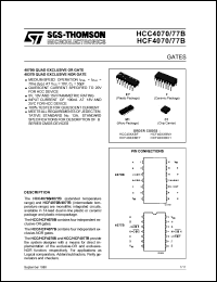 Click here to download HCF4070BF Datasheet