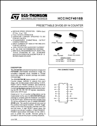 Click here to download HCC4018B Datasheet