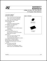 Click here to download M28W800CT100N1T Datasheet