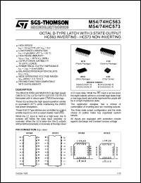 Click here to download M54HC573B1R Datasheet