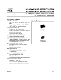 Click here to download M58BW016BB100T6T Datasheet