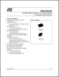 Click here to download M58LW032D110N6T Datasheet