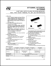 Click here to download ST72F262G2B6 Datasheet