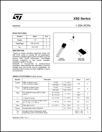 Click here to download X0202MN2BL2 Datasheet