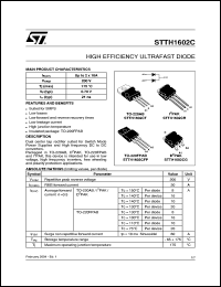 Click here to download STTH1602CFP Datasheet