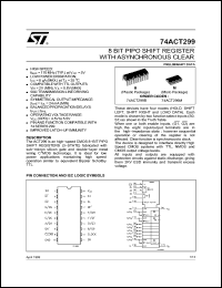 Click here to download 74ACT299M Datasheet