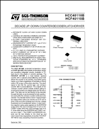 Click here to download HCF40110BC1 Datasheet