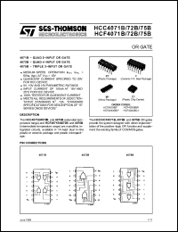Click here to download HCC4071 Datasheet