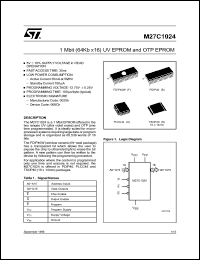 Click here to download M27C1024-80XF6TR Datasheet