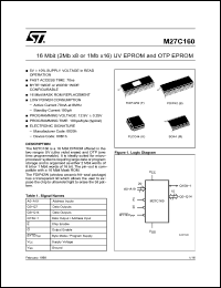 Click here to download M27C160-120M6TR Datasheet