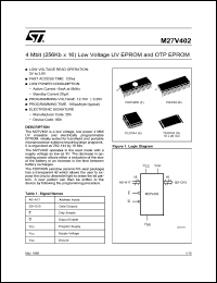 Click here to download M27V402-120B5TR Datasheet