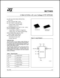 Click here to download M27V402-120N4TR Datasheet