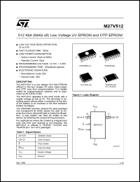 Click here to download M27V512-150K6TR Datasheet