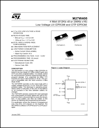 Click here to download M27W400-100XK6TR Datasheet