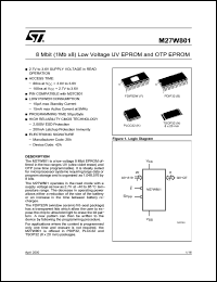 Click here to download M27W801-100F6TR Datasheet