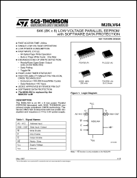 Click here to download M28LV64-250XP1 Datasheet