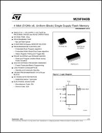 Click here to download M29F040B-90P6TR Datasheet