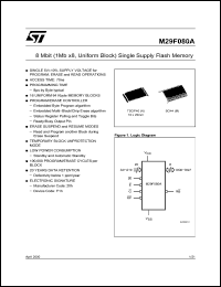 Click here to download M29F080A-120M3T Datasheet