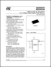 Click here to download M29W004T-150N6TR Datasheet