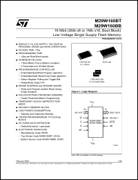 Click here to download M29W160BT120M6T Datasheet