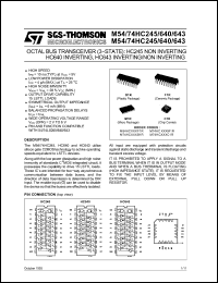 Click here to download M74HC643 Datasheet