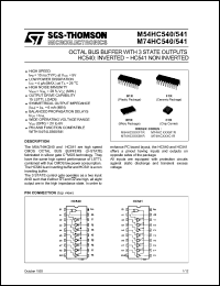 Click here to download M74HC541C1R Datasheet