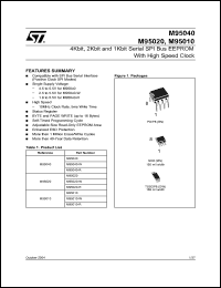 Click here to download M95020-WDW3T/W Datasheet