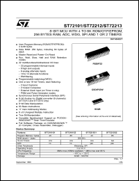 Click here to download ST72T101G1M6 Datasheet