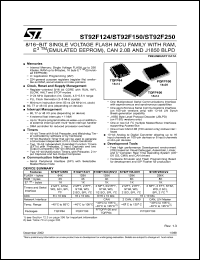 Click here to download ST92F150JV1QC Datasheet