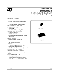 Click here to download M28W160CT70N1T Datasheet