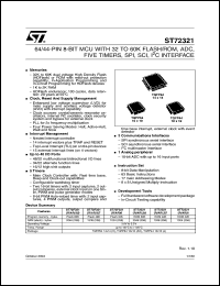 Click here to download ST72F321R7TA Datasheet