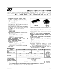 Click here to download ST72754S9T1 Datasheet