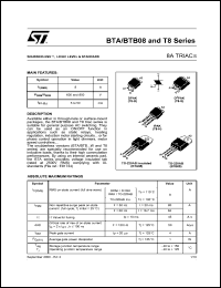Click here to download BTB08A-800SW Datasheet