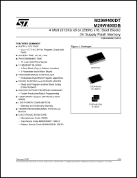 Click here to download M29W400DT45ZA1T Datasheet