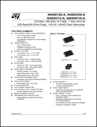 Click here to download NAND256W3A2AV6 Datasheet