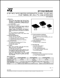 Click here to download ST72521M Datasheet