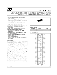 Click here to download 74LCX162244 Datasheet