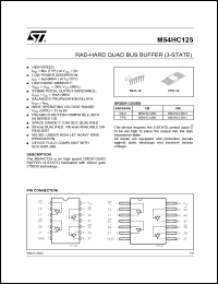 Click here to download M54HC125K1 Datasheet