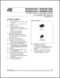 Click here to download M58BW032BB60T3T Datasheet