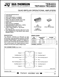 Click here to download TEF4033 Datasheet